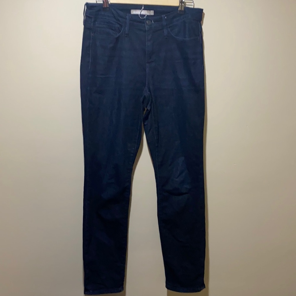 Athleta Dark High Rise Blue Denim Sculptek Jeans sz  8